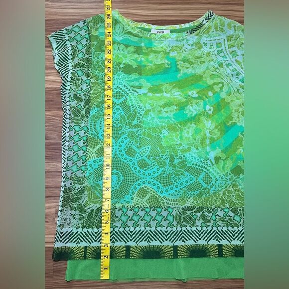 JEAN PAUL GAULTIER FUZZI GREEN TOP SIZE S MADE IN ITALY - Picture 3 of 7